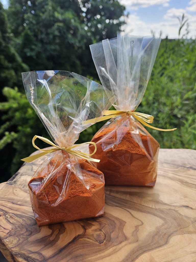 Peperoncino Pulver gemahlen